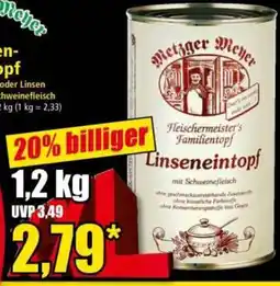 Norma Metzger Meyer Linseneintopf Angebot
