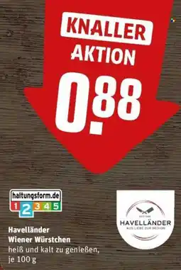 REWE Havelländer Wiener Würstchen Angebot
