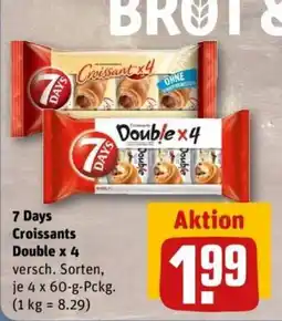 REWE 7 Days Croissants Double x 4 Angebot