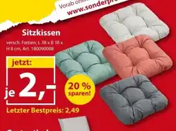 Sonderpreis Baumarkt Sitzkissen Angebot