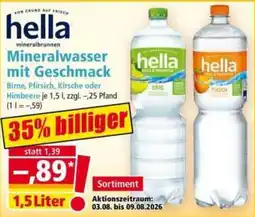 Norma hella Mineralwasser mit Geschmack Angebot