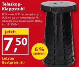 Sonderpreis Baumarkt Teleskop-Klappstuhl Angebot