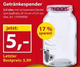 Sonderpreis Baumarkt Getränkespender Angebot