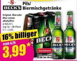 Norma BECK'S Pils/Biermischgetränke Angebot