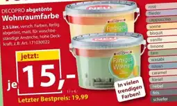 Sonderpreis Baumarkt DECOPRO abgetönte Wohnraumfarbe Angebot