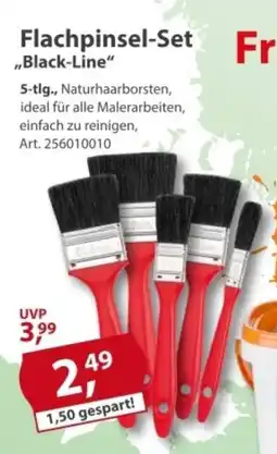Sonderpreis Baumarkt Flachpinsel-Set "Black-Line" Angebot