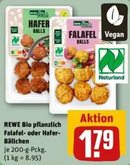 REWE REWE Bio pflanzlich Falafel- oder Hafer-Bällchen Angebot