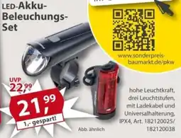 Sonderpreis Baumarkt LED-Akku-Beleuchtungs-Set Angebot