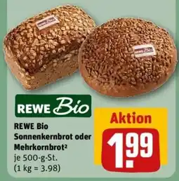 REWE REWE Bio Sonnenkernbrot oder Mehrkornbrot Angebot