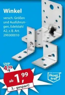 Sonderpreis Baumarkt Winkel Angebot