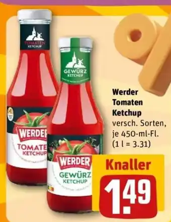 REWE Werder Tomaten Ketchup Angebot