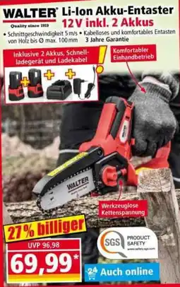 Norma WALTER Li-Ion Akku-Entaster Angebot