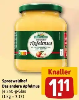 REWE Spreewaldhof Das andere Apfelmus Angebot