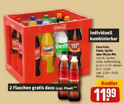 REWE Coca-Cola, Fanta, Sprite oder Mezzo Mix Angebot