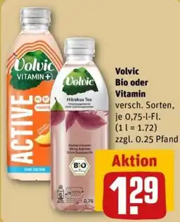 REWE Volvic Bio oder Vitamin Angebot