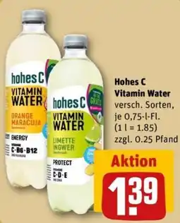 REWE hohes C Vitamin Water Angebot
