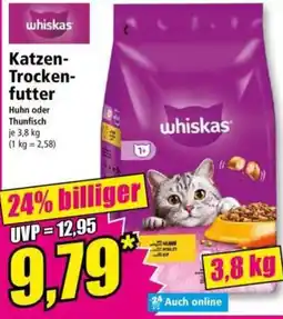 Norma whiskas Katzen-Trockenfutter Angebot