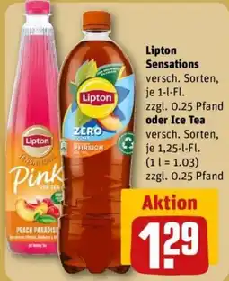 REWE Lipton Sensations Ice Tea Angebot