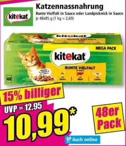 Norma kitekat Katzen Nassnahrung Angebot