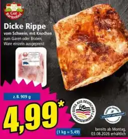 Norma Gut Bartenhof Dicke Rippe Angebot