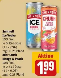 REWE Smirnoff Ice Vodka Angebot