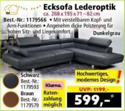 Norma Ecksofa Lederoptik Angebot