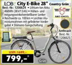 Norma LOBE City E-Bike 28" Country Grün Angebot
