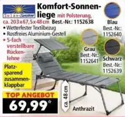 Norma Komfort-Sonnenliege mit Polsterung Angebot