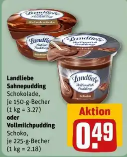 REWE Landliebe Vollmilchpudding Schoko Angebot