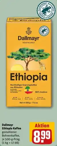 REWE Dallmayr Ethiopia Kaffee Angebot