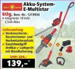 Norma WOLF Garten Akku-System-E-Multistar Angebot