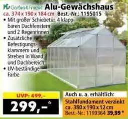 Norma Alu-Gewächshaus Angebot