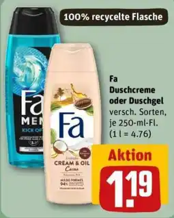 REWE Fa Duschcreme oder Duschgel Angebot