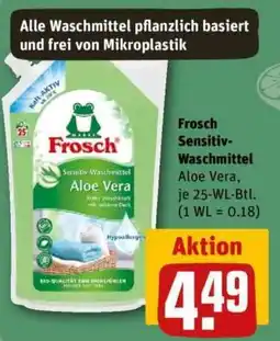 REWE Frosch Sensitive-Waschmittel Aloe Vera Angebot