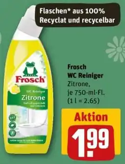 REWE Frosch WC Reiniger Zitrone Angebot