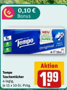 REWE Tempo Taschentücher Angebot