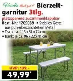 Norma Bierzeltgarnitur Angebot