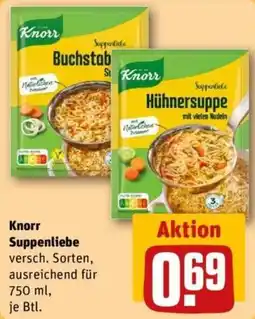 REWE Knorr Suppenliebe Angebot