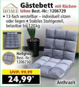 Norma Gästebett mit Rückenlehne Angebot