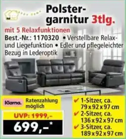 Norma Polstergarnitur Angebot