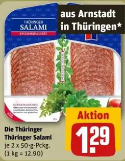REWE Thüringer Salami Angebot
