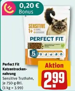 REWE Perfect Fit Katzentrockennahrung Sensitive Truthahn Angebot