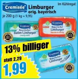 Norma Cremisée Limburger orig. bayerisch Angebot