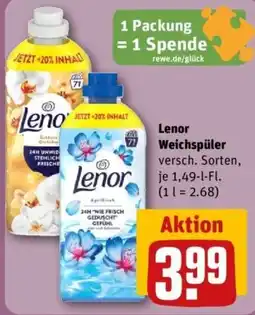 REWE Lenor Weichspüler Angebot