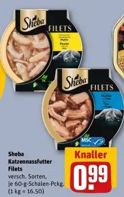 REWE Sheba Katzen Nassfutter Filets Angebot