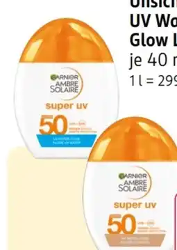 Rossmann Garnier Ambre Solair UV Water Fluid Täglich Glow LSF 50 Angebot