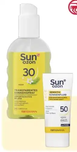 Rossmann Sunozon Transparentes Sonnenspray LSF 30 Angebot