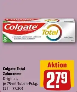 REWE Colgate Total Zahncreme Original Angebot