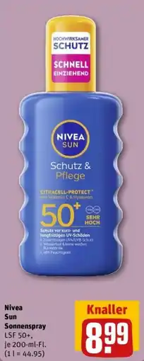 REWE Nivea Sun Sonnenspray Angebot