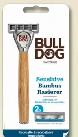 Rossmann Bulldog Hautpflege Sensitive Bambus Rasierer Angebot